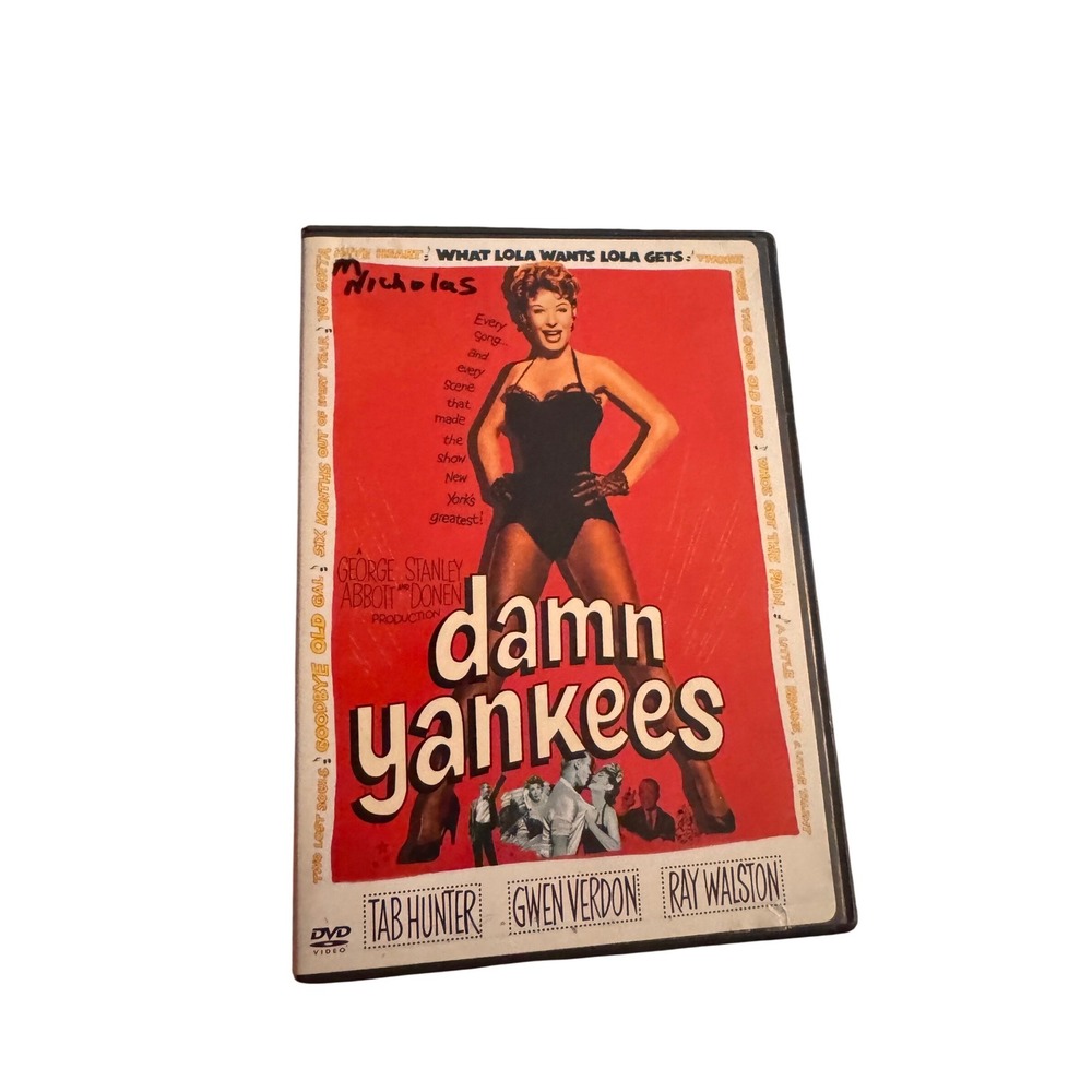 Warner Bros Damn Yankees DVD Standard Red 1958 Musical Tab Hunter Gwen Verdon